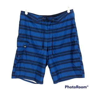 The North Face Striped Melvich Blue Boardshort For Men 